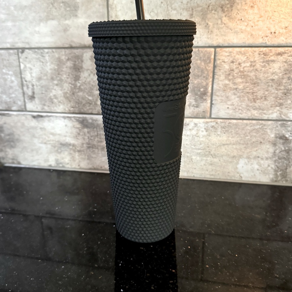 🆕 Starbucks Black Studded Walt Disney World 50th Anniversary Cup